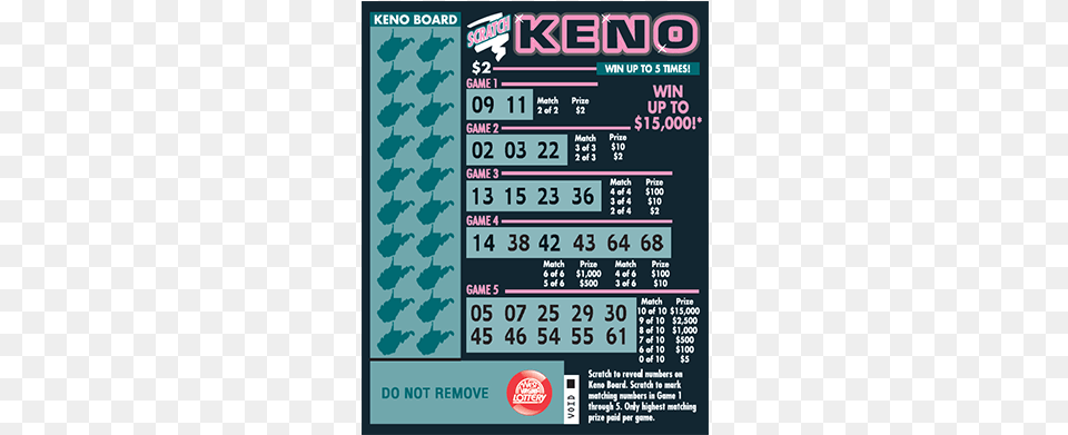 Scratch Keno Black And White, Scoreboard, Text Png Image