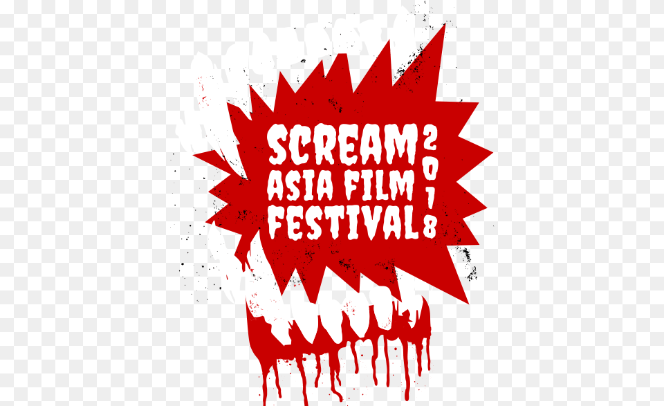 Scream Asia Film Festival 2018 Illustration, Advertisement, Body Part, Mouth, Person Png Image