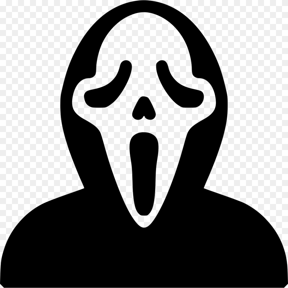 Scream Ghost Face Photo, Stencil, Adult, Female, Person Free Png