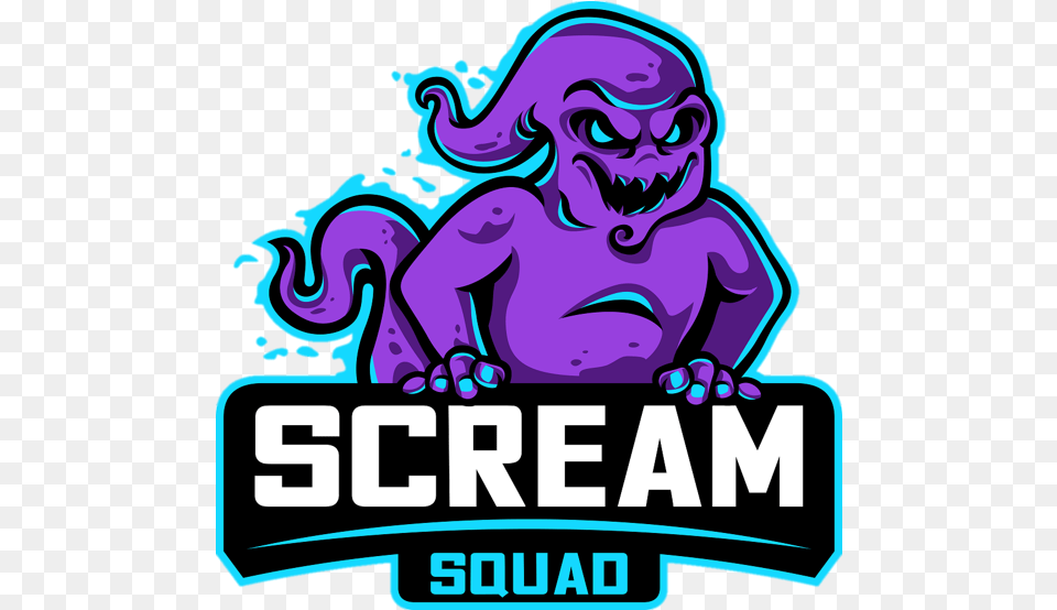 Scream Squad Logo Clipart, Wildlife, Animal, Ape, Mammal Free Png Download