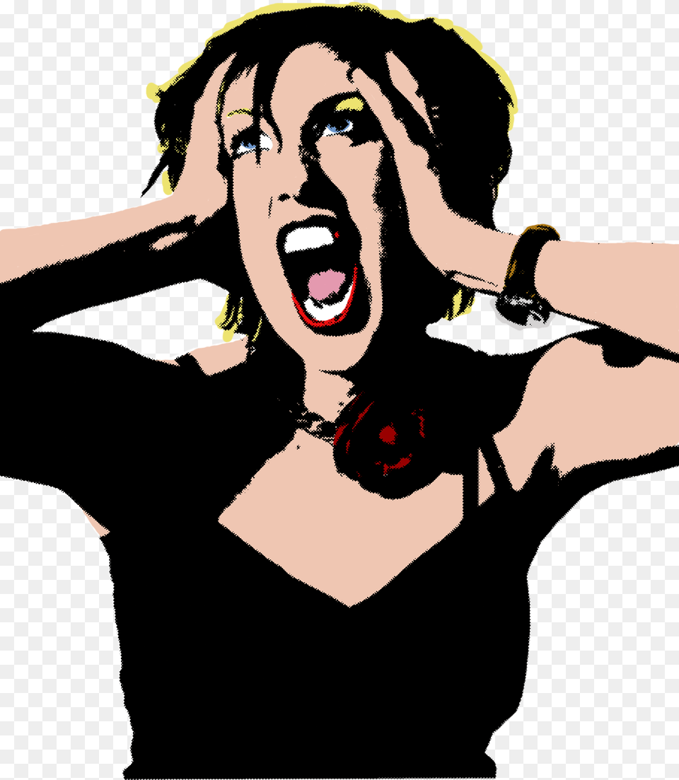 Screaming, Adult, Female, Person, Woman Png Image