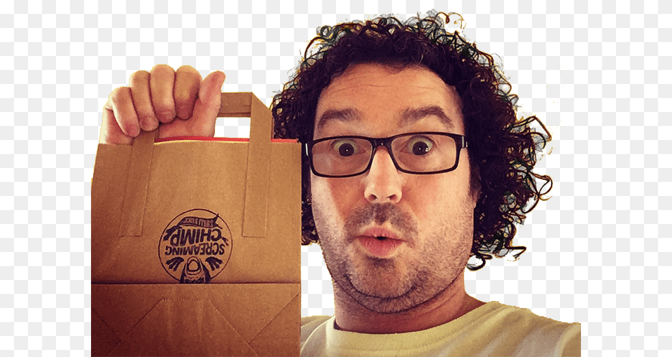Screaming Chimp Chilli Sauce Selfie, Accessories, Photography, Person, Man Png Image