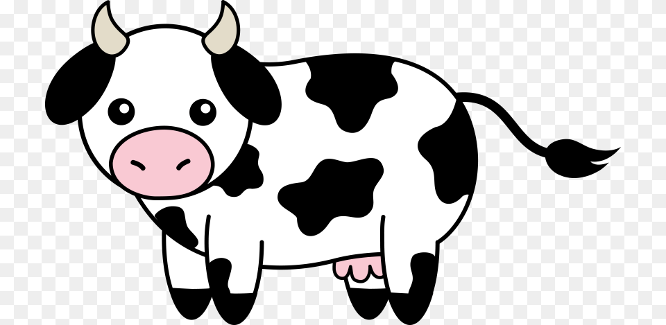 Screaming Clipart Black Thing, Animal, Cattle, Cow, Dairy Cow Png Image