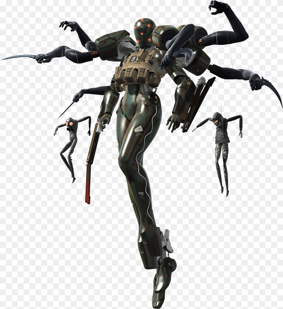 Screaming Mantis Metal Gear 4 Concept Art, Adult, Male, Man, Person Free Png
