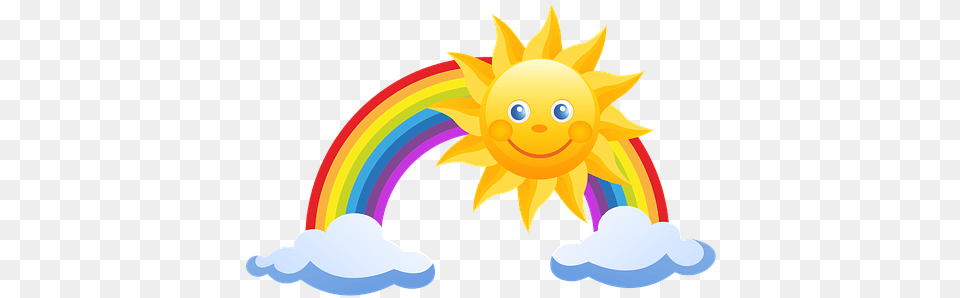 Screen A Fairy Tale The Sun Sweetheart Col Arco Iris Com Sol, Outdoors, Nature, Rainbow, Sky Free Transparent Png