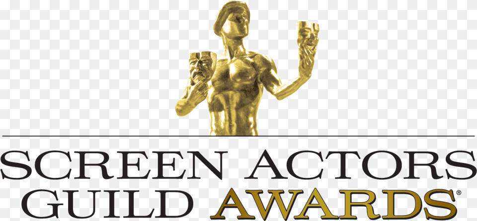 Screen Actors Guild Predictions From The Gold Rush Screen Actors Guild Awards Logo, Adult, Male, Man, Person Png Image