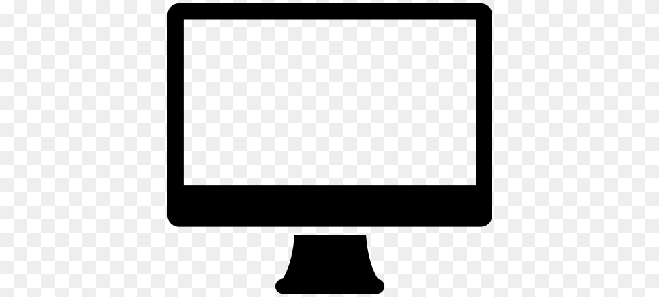 Screen Clipart Mac Computer, Silhouette Png
