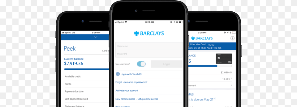 Screen Images Of The Barclays Us Mobile App Barclays, Electronics, Mobile Phone, Phone, Text Free Png