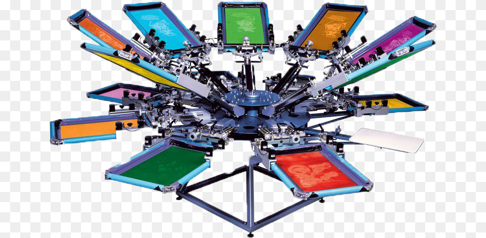 Screen Printed Clipart T Shirt Screen Printing Machine, Coil, Spiral, Rotor, Transportation Free Png Download