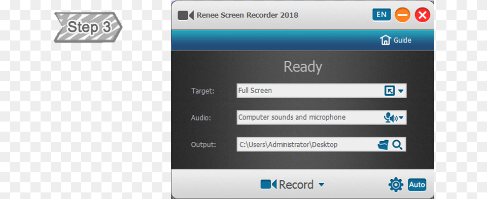Screen Recording Function In Renee Video Editor Pro Screen Recorder 83, Text, Computer Hardware, Electronics, Hardware Png Image