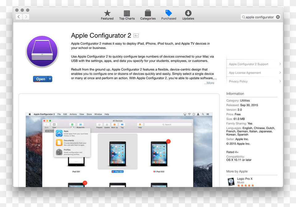 Screen Shot 2015 10 01 At Apple Configurator, File, Webpage, Electronics, Mobile Phone Png