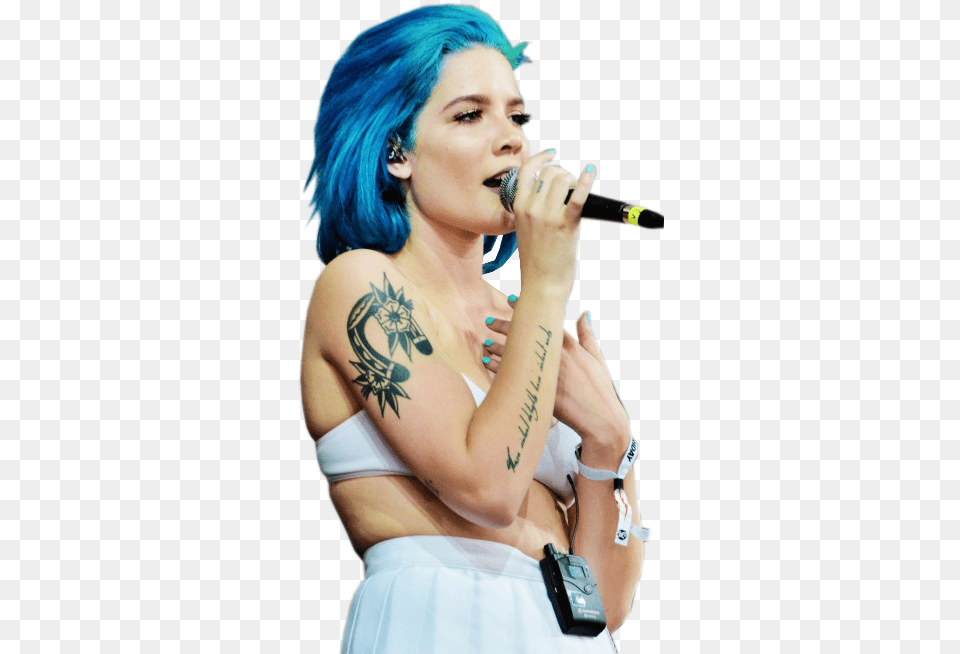 Screenstransparents Transparent Halsey, Tattoo, Skin, Person, Adult Free Png