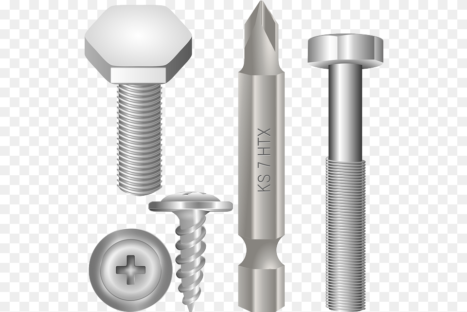 Screw Bolt Metallic Baut, Machine Png