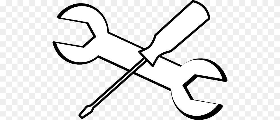 Screw Driver Drawing Screw Driver And Hammer Clip Art Stuff, Device, Grass, Lawn, Lawn Mower Free Png Download