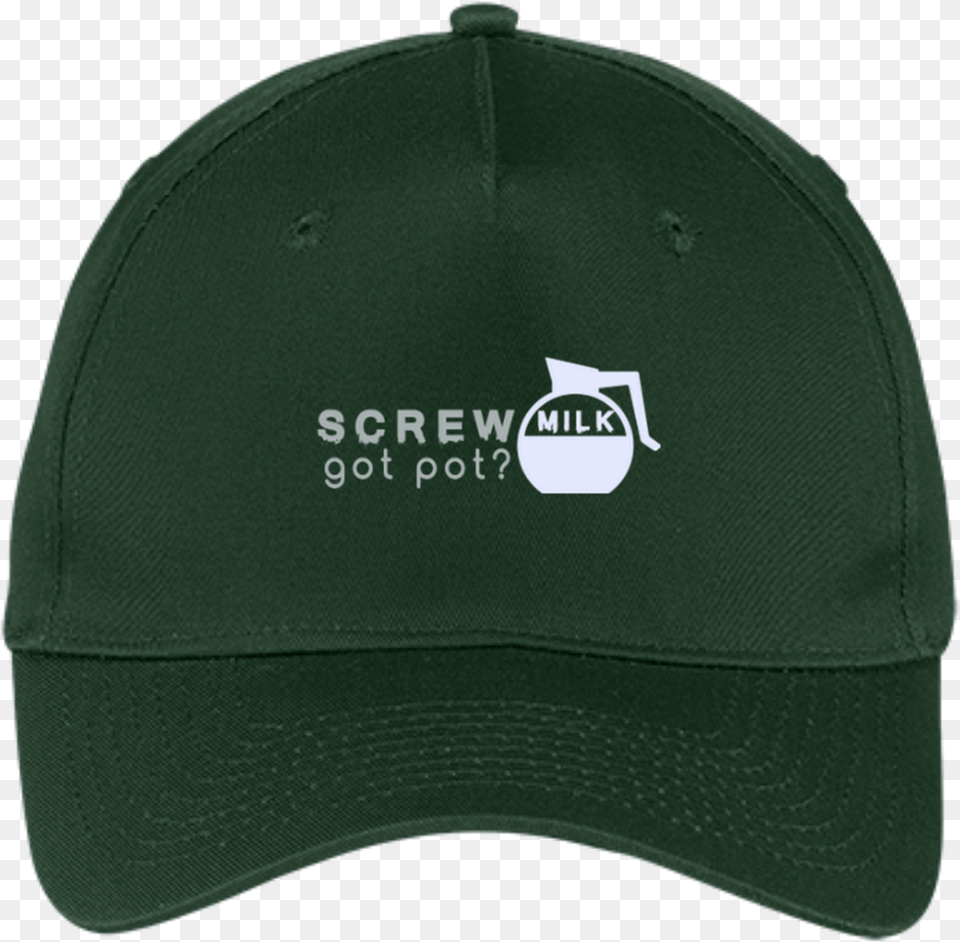 Screw Pot Got Milk Baseball Cap Baseball Cap, Baseball Cap, Clothing, Hat Free Png