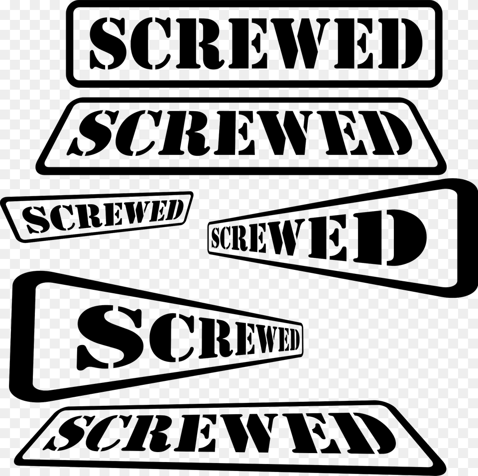 Screw Stamp Clipart, Sign, Symbol, Text, Scoreboard Free Png