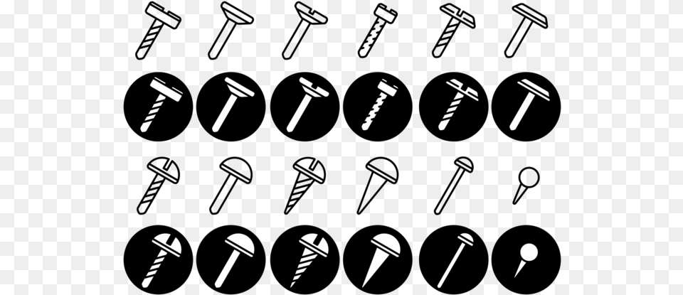 Screws Nuts Nail Vector Icon Screw Vector, Blade, Razor, Weapon, Machine Free Png