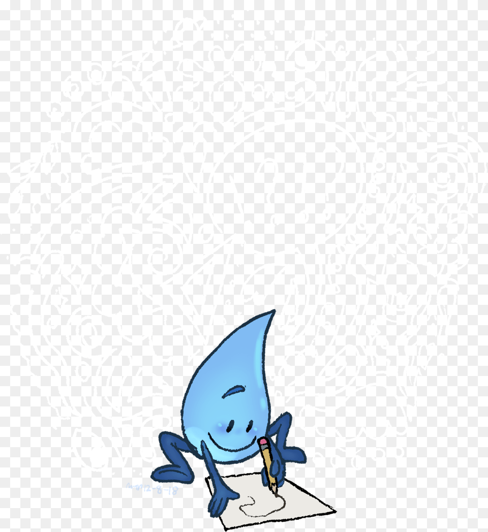 Scribble Clipart Battle For Bfdi Teardrop, Art, Doodle, Drawing Free Png