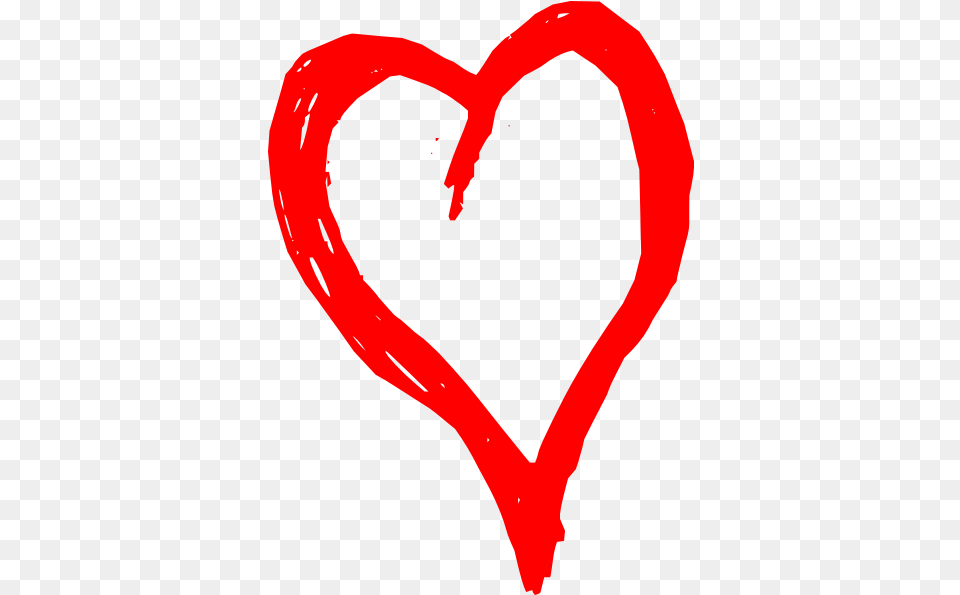 Scribble Heart Transparent Clip Art Red Heart, Balloon Free Png