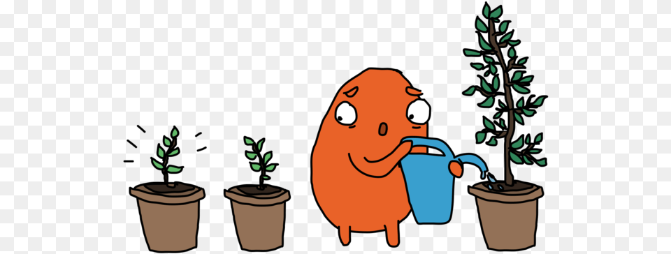 Scribble Out, Plant, Potted Plant, Cartoon Png Image