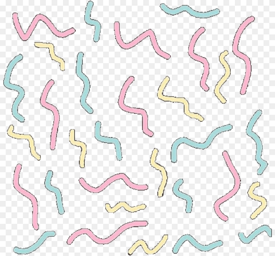 Scribble Scribbles Confetti Doodle Draw Confetti Sticker Aesthetic, Paper Free Png Download