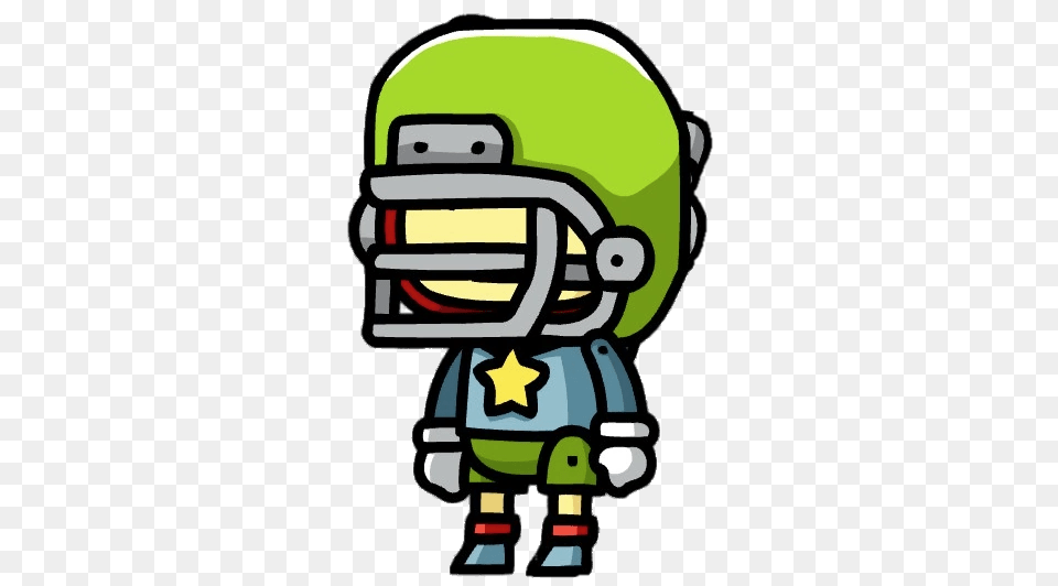 Scribblenauts American Football Player, Helmet, American Football, Person, Playing American Football Png Image