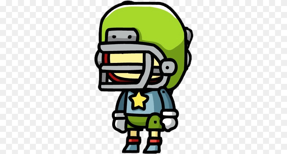 Scribblenauts American Football Player Scribblenauts, Helmet, American Football, Person, Playing American Football Png