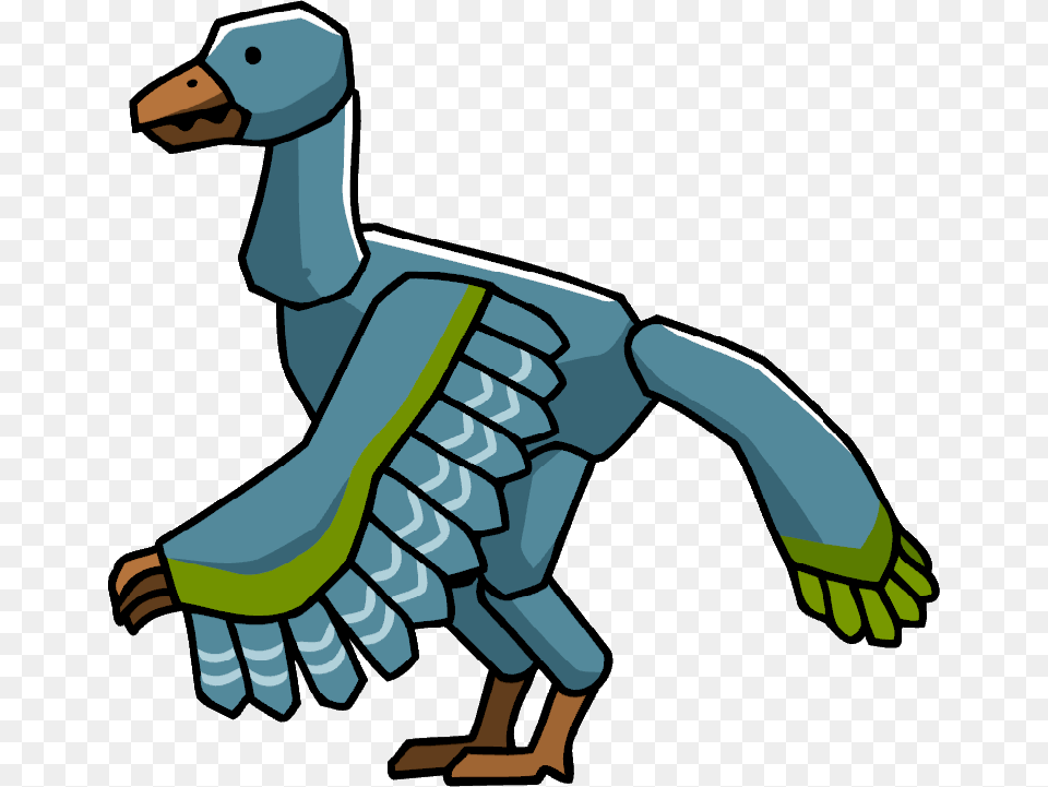 Scribblenauts Archaeopteryx, Animal, Bird, Goose, Waterfowl Free Png Download