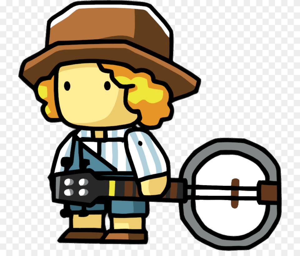 Scribblenauts Banjo Player, Face, Head, Person, Clothing Free Png Download