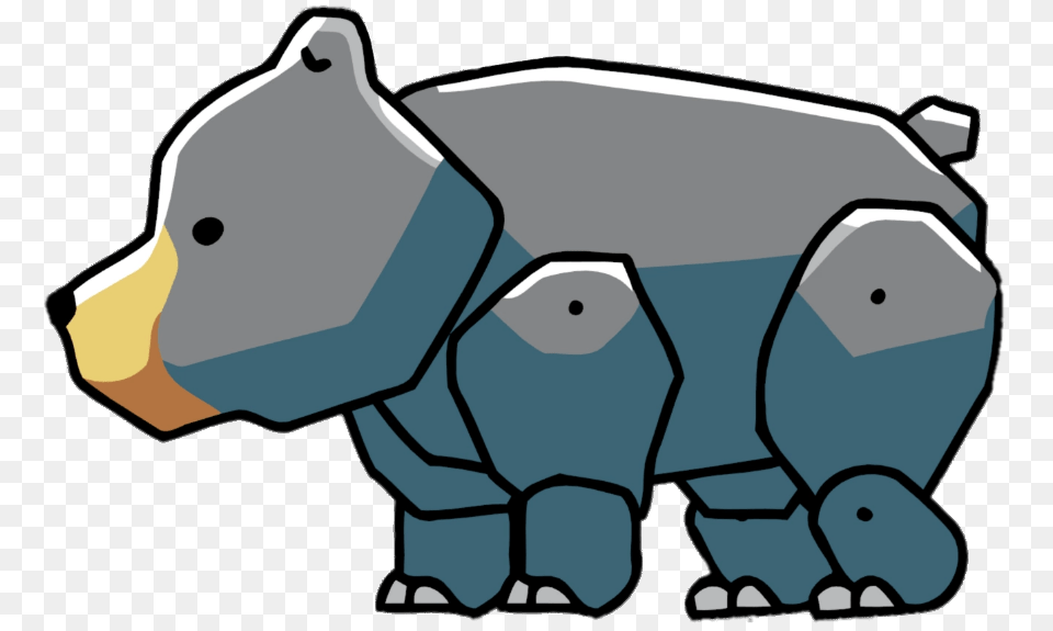 Scribblenauts Black Bear, Animal, Wildlife, Mammal, Fish Free Png Download