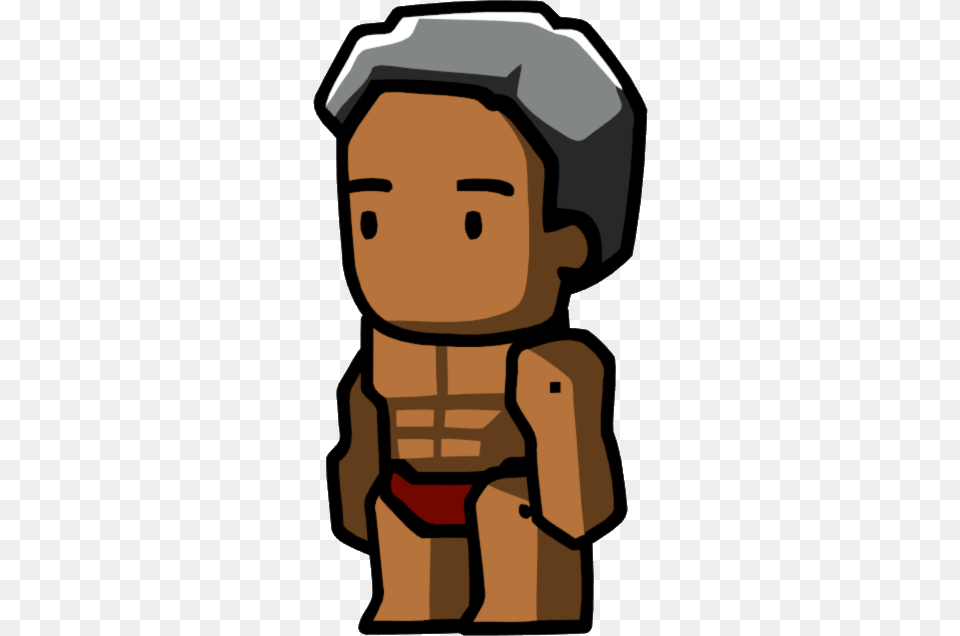 Scribblenauts Bodybuilder, Face, Head, Person, Animal Free Png