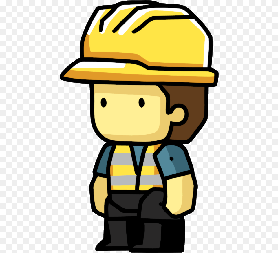 Scribblenauts Construction Worker, Clothing, Hardhat, Helmet, Person Free Png