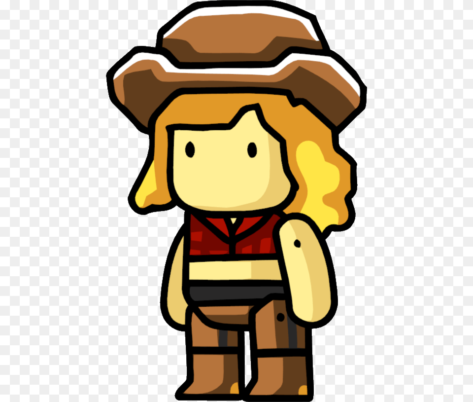 Scribblenauts Cowgirl, Face, Head, Person, Baby Free Png Download