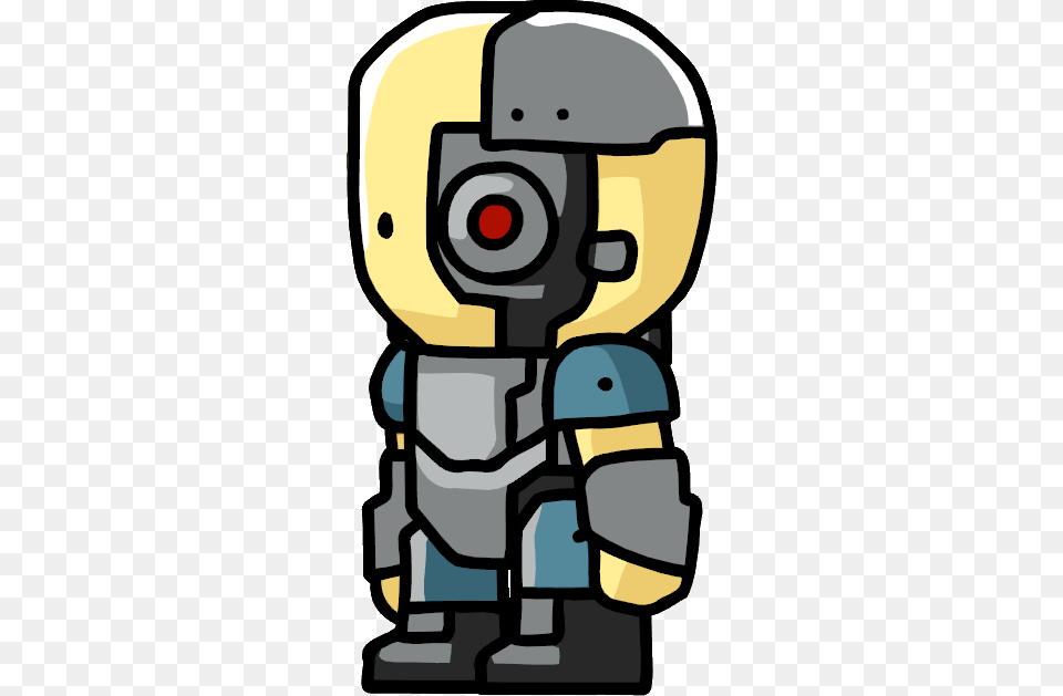 Scribblenauts Cyborg, Robot Png Image