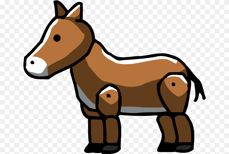Scribblenauts Donkey, Animal, Colt Horse, Horse, Mammal Png