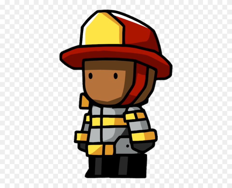 Scribblenauts Fireman, Helmet, Clothing, Hardhat, Baby Png Image