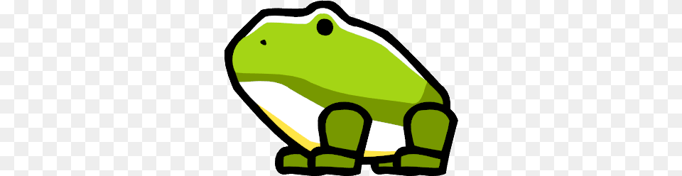 Scribblenauts Frog, Green, Amphibian, Animal, Wildlife Free Png Download