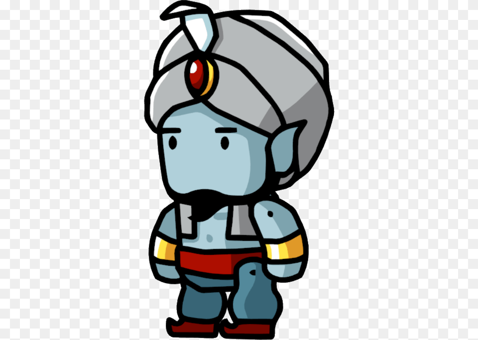 Scribblenauts Genie, Captain, Officer, Person, Animal Free Png Download