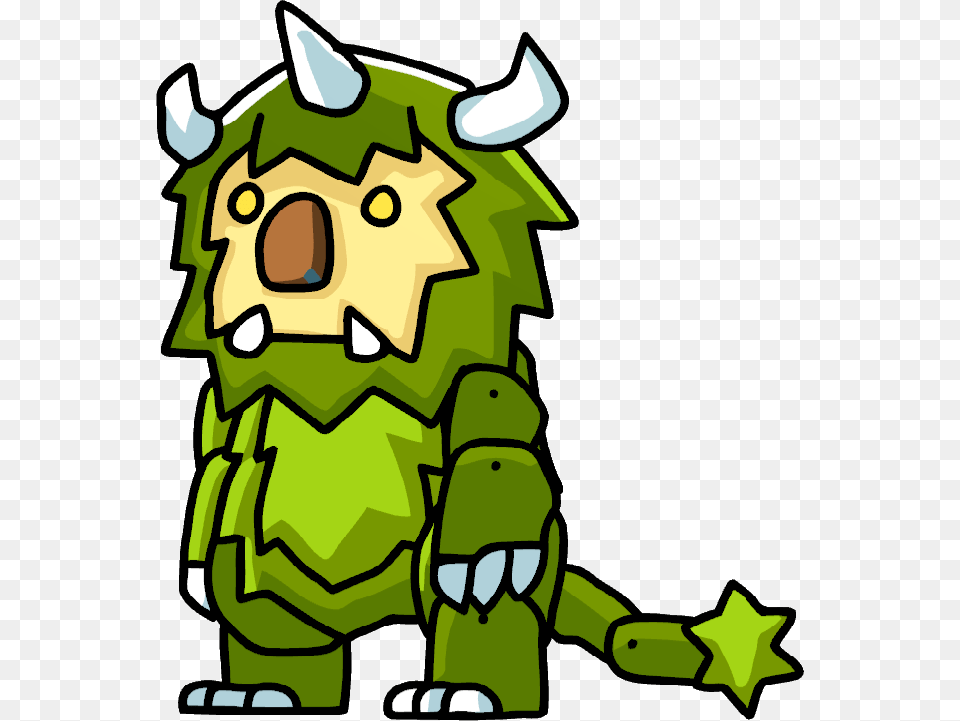 Scribblenauts Green Monster Free Transparent Png