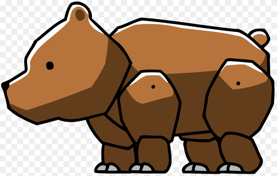 Scribblenauts Grizzly Bear, Animal, Mammal, Wildlife, Fish Free Transparent Png