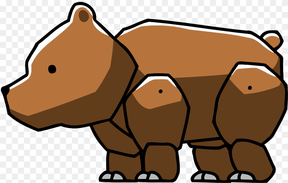 Scribblenauts Grizzly Bear Scribblenauts Unlimited Bear, Animal, Mammal, Wildlife, Device Png Image