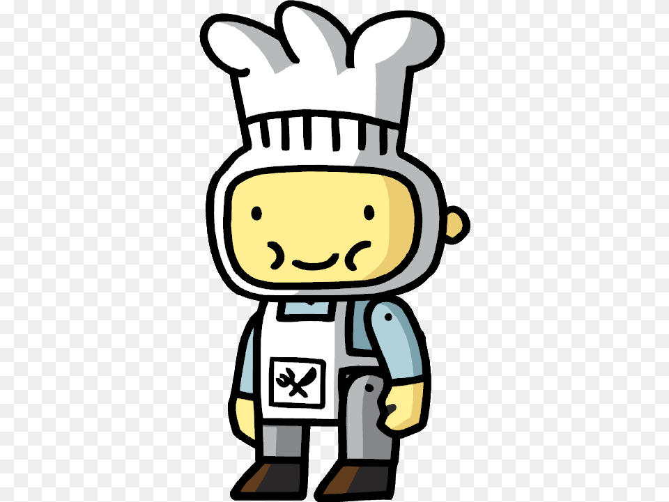 Scribblenauts Hector The Chef, Face, Head, Person, Baby Free Png Download