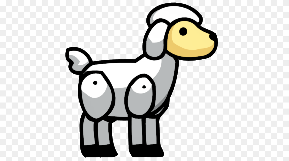 Scribblenauts Lamb, Animal, Bird, Waterfowl, Bear Free Transparent Png