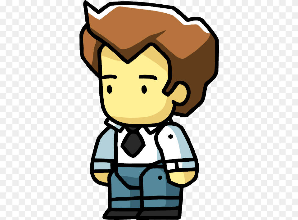 Scribblenauts Man With Tie, Baby, Face, Head, Person Png Image
