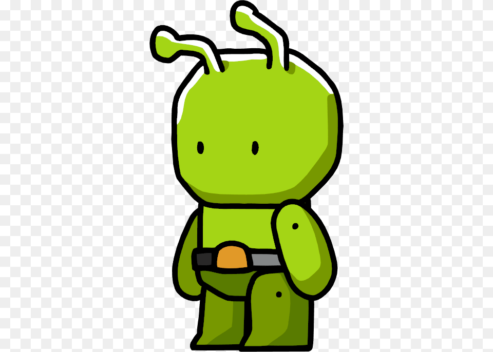 Scribblenauts Martian, Green, Smoke Pipe, Bathroom, Indoors Free Png Download