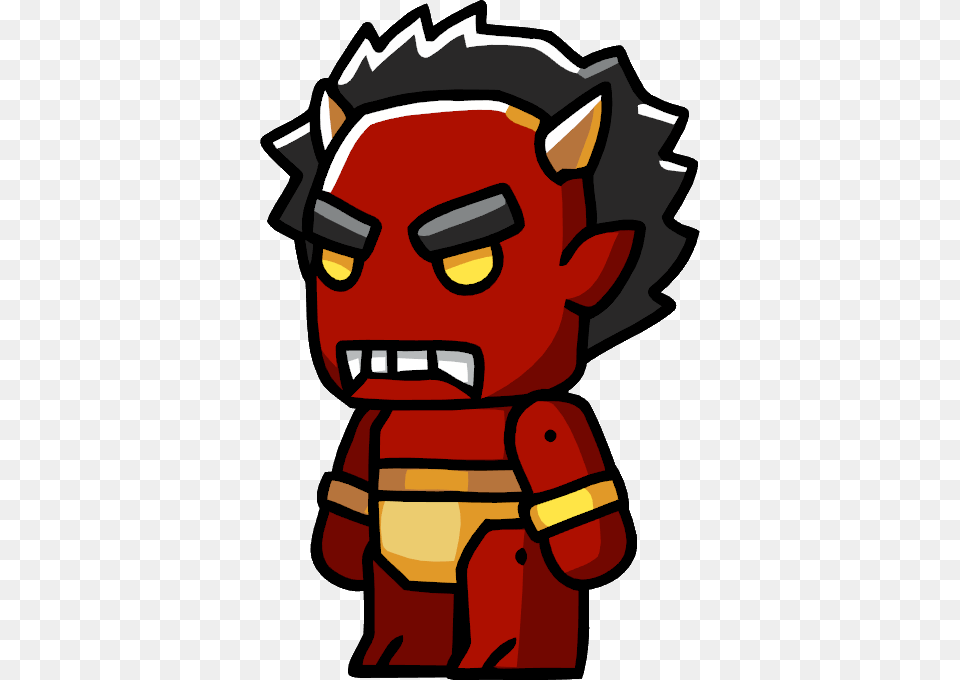 Scribblenauts Oni The Red Butcher, Ammunition, Grenade, Weapon Free Png Download