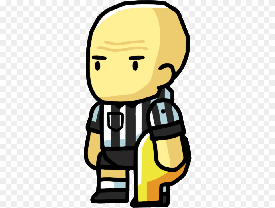 Scribblenauts Referee Holding Whistle, Baby, Person, Face, Head Free Png Download