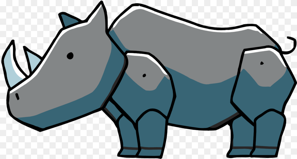 Scribblenauts Rhinoceros, Animal, Wildlife, Mammal, Rhino Png Image