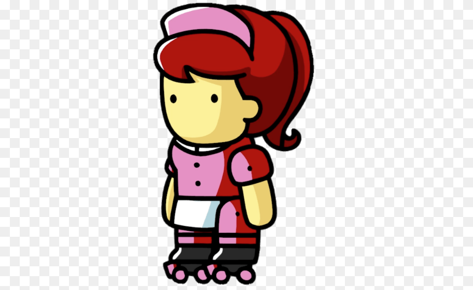 Scribblenauts Roller Waitress, Baby, Person, Face, Head Free Transparent Png
