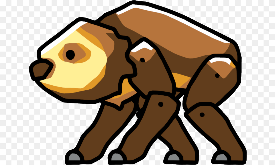 Scribblenauts Sloth Transparent Stickpng Scribblenauts Animals, Animal, Kangaroo, Mammal, Face Free Png Download